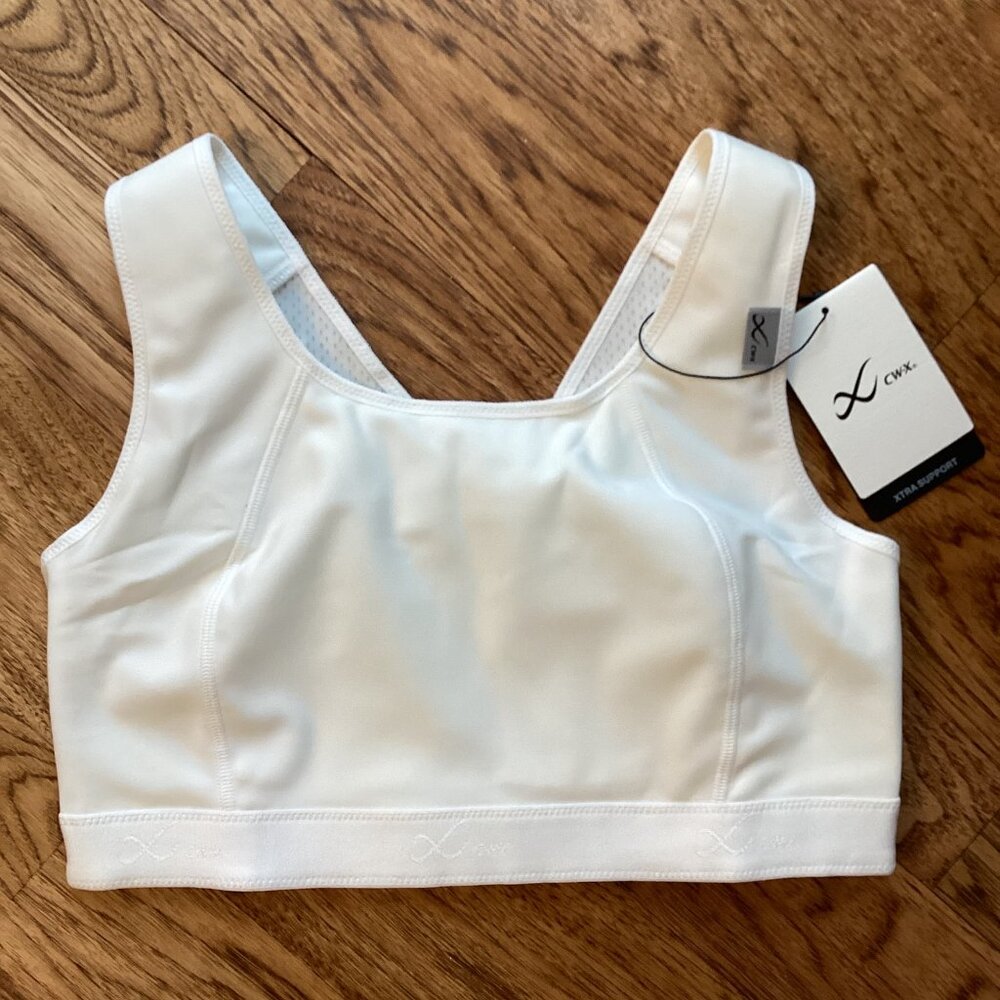 NWT CW-X Xtra Support High Impact Sports Bra III in White 36D RUNNING JOGGING - Picture 3 of 4